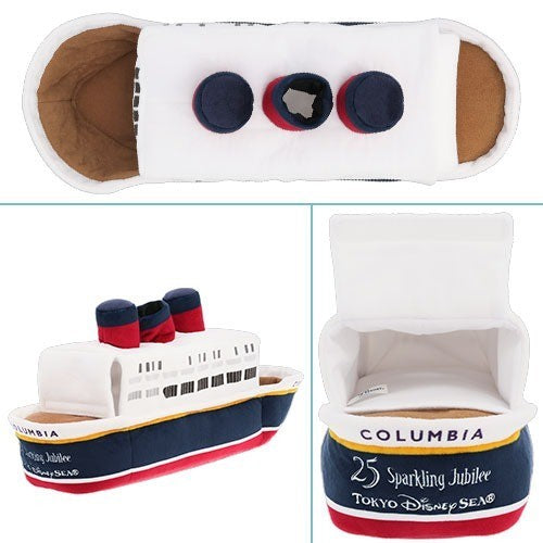 Japan Tokyo Disney Resort Mickey Mouse Tissue Box Cover Sea 25th S.S. Columbia