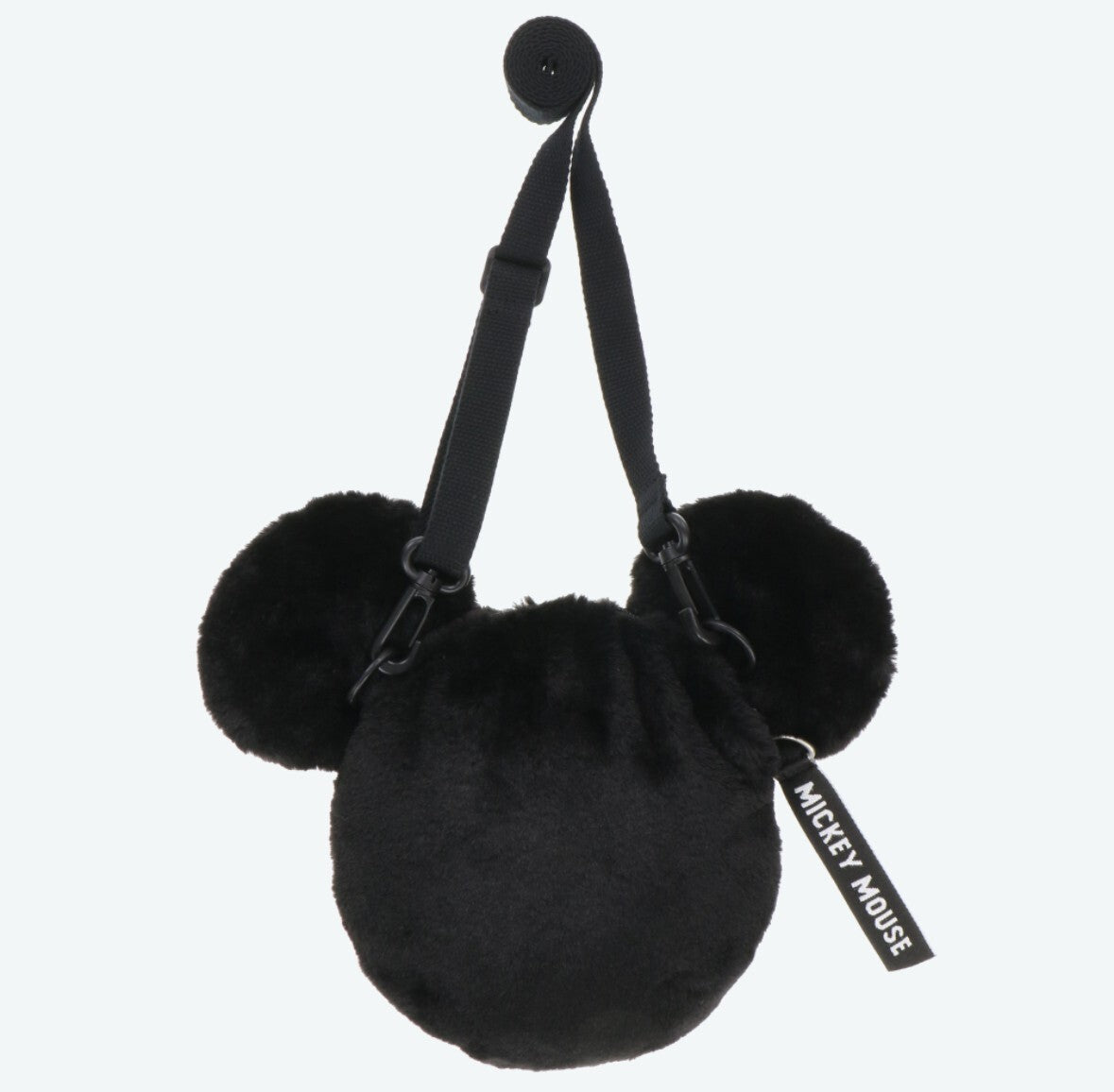Japan Tokyo Disney Resort Shoulder bag Mickey Mouse Fluffy Black
