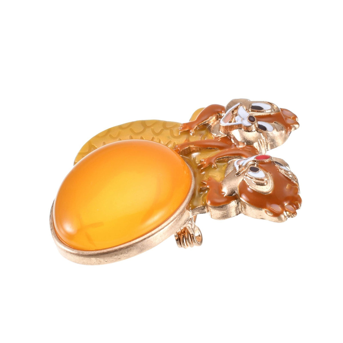 Japan Tokyo Disney Store Chip & Dale Brooch Acorn