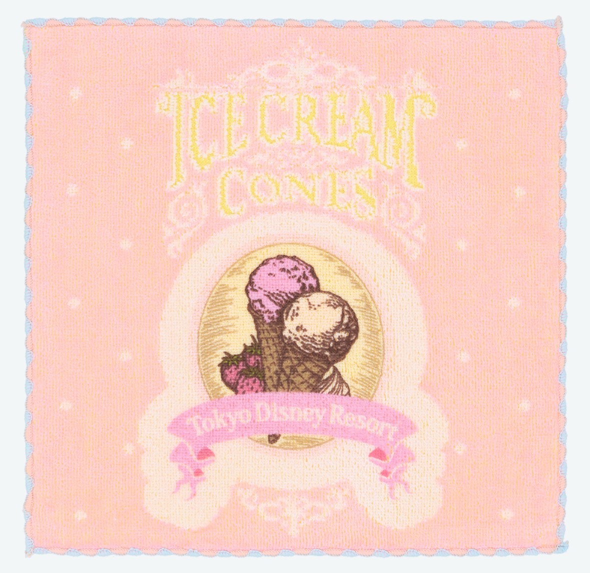 Japan Tokyo Disney Resort Ice cream cone Mini Towel limited