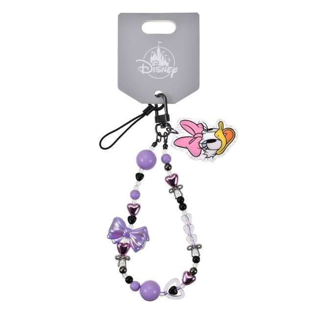 Japan Tokyo Disney Store Daisy Duck Strap Bead Die-Cut Charm Hands-Free Goods