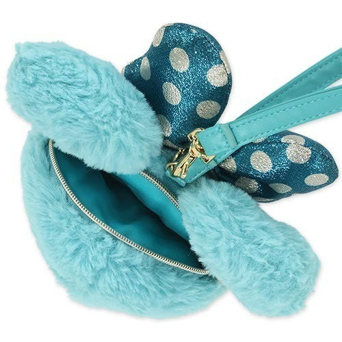 Japan Tokyo Disney Resort Minnie Pouch Sea 25th Anniversary Fluffy & Cozy