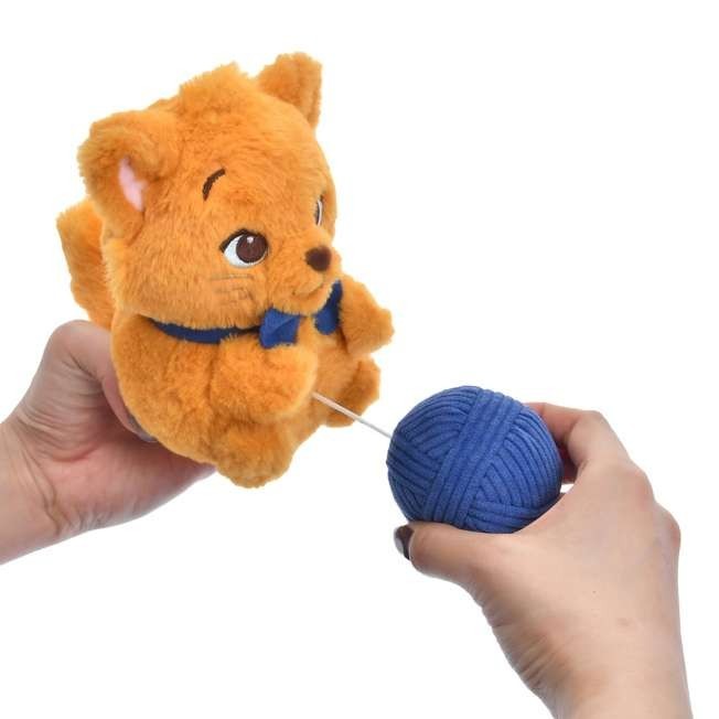 '+Japan Tokyo Disney Store Toulouse Plush Toy Keychain Ball of Yarn MOVE Marie