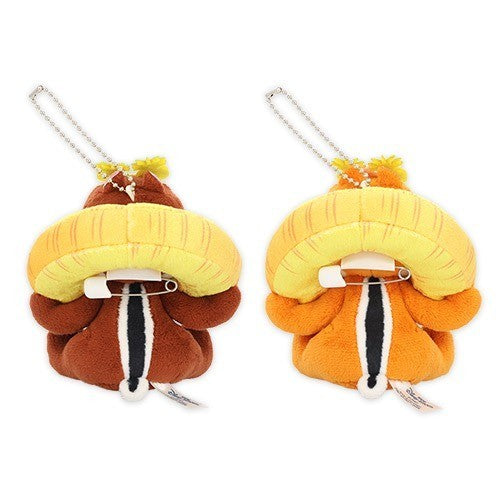 Japan Tokyo Disney Resort Chip and Dale Plush Toy Badge Set Hello Summer