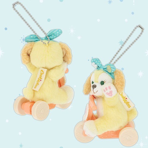 KeycJapan Tokyo Disney Resort Duffy Beautiful Blue Plush Keychain CookieAnn