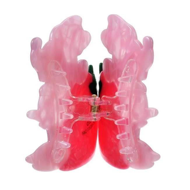 Japan Tokyo Disney Store Minnie Mouse Hair Clip Die-Cut GLOSSY FRUITS