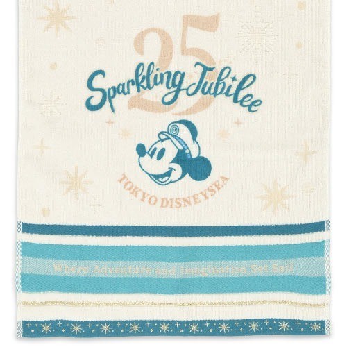 Japan Tokyo Disney Resort Sea 25th Sparkling Jubilee Face Towel