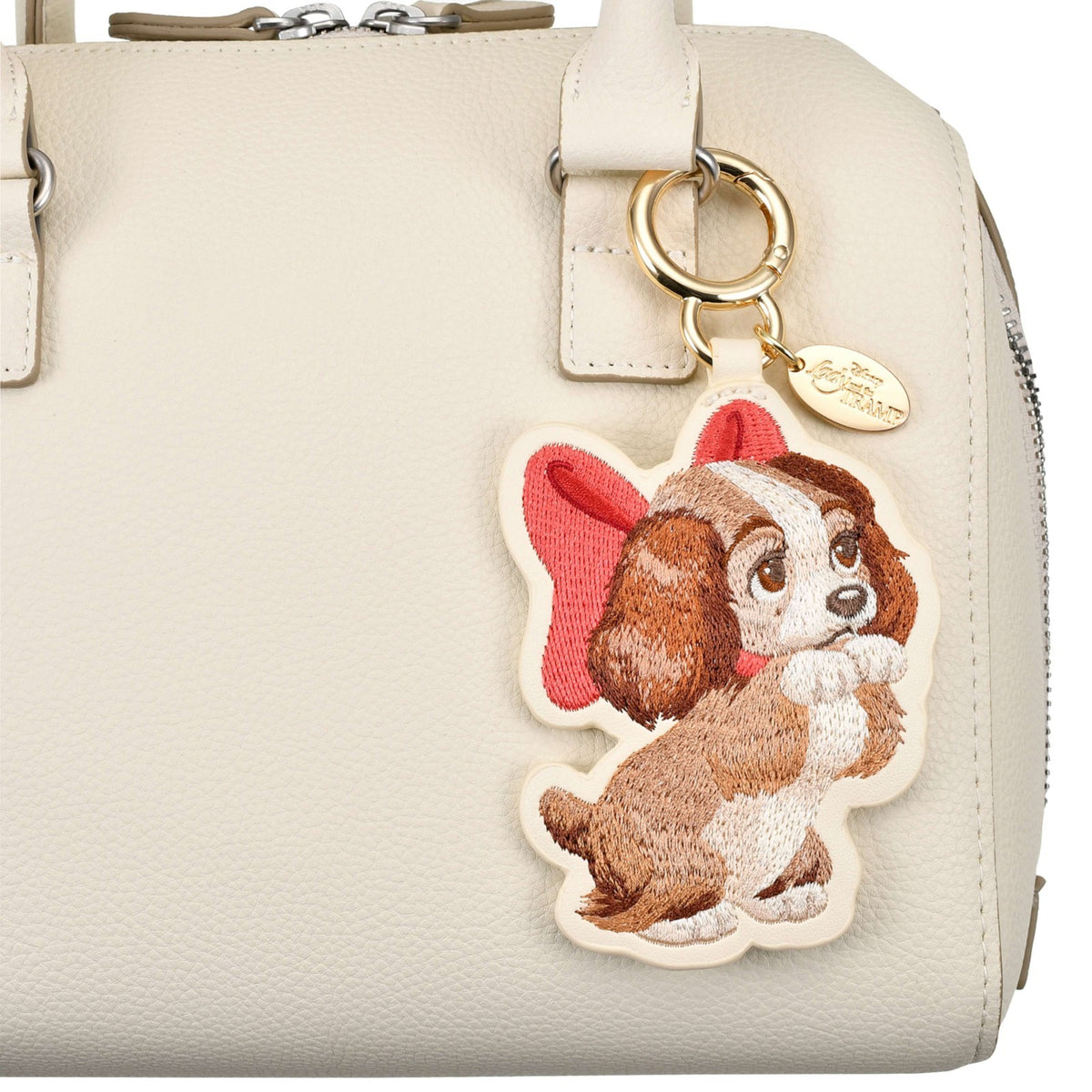 Japan Tokyo Disney Store Lady and the Tramp Bag Charm Faux Leather Fashion Charm