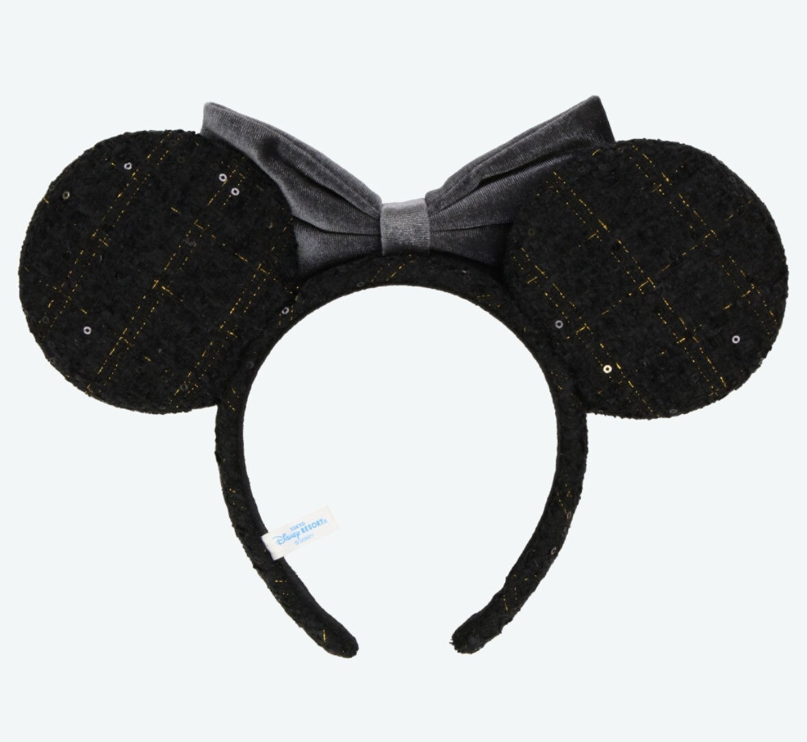 Japan Tokyo Disney Resort Ears HeadBand Hat Minnie Ribbon Black 2024