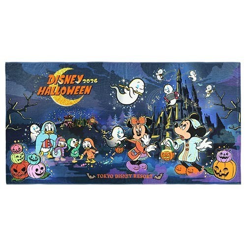 Japan Tokyo Disney Resort Mickey Wide Bath Towel Halloween 2026