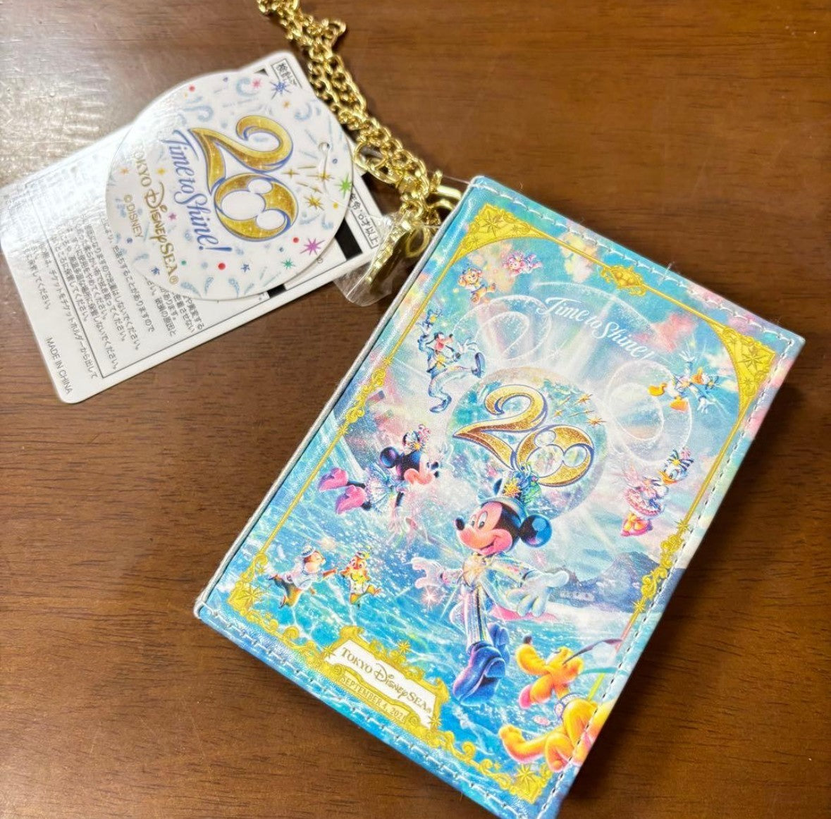 Japan Tokyo Disney Sea 20th anniversary Card Case Pouch Mickey Fun Club