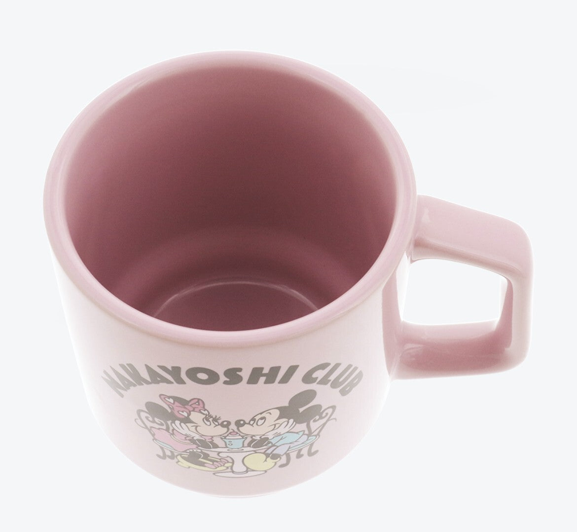 Japan Tokyo Disney Resort Mickey & Minnie Mag cup NAKAYOSHI CLUB Pink