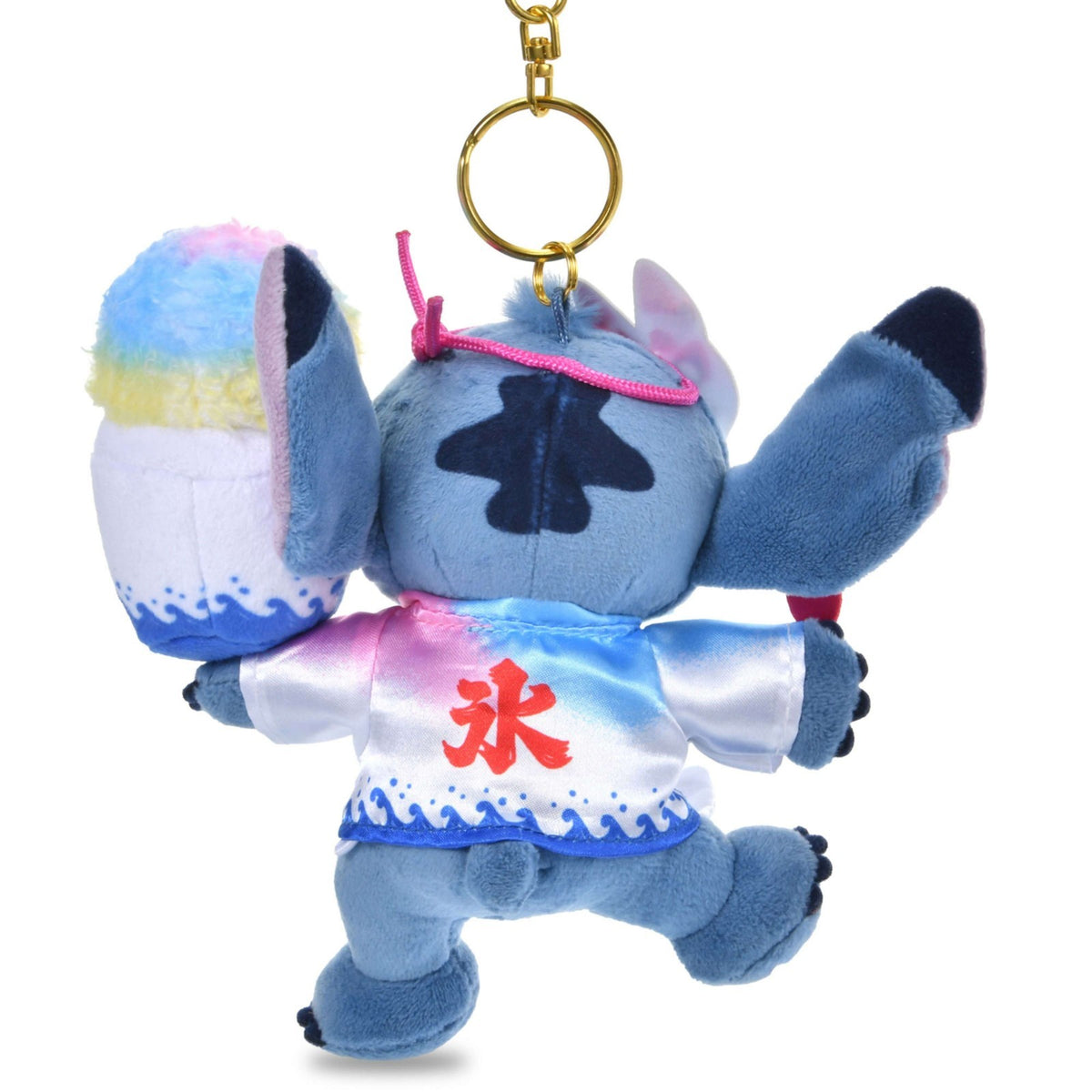 Japan Tokyo Disney Store Stitch Plush Toy Keychain MATSURI STYLE