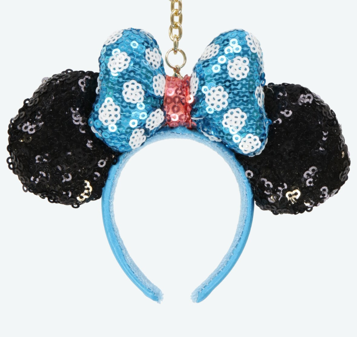 Japan Tokyo Disney Resort Ears Minnie Ribbon Headband Keychain