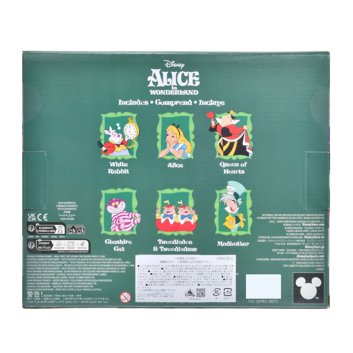Japan Tokyo Disney Store Alice in Wonderland Figure Set Figurine Set