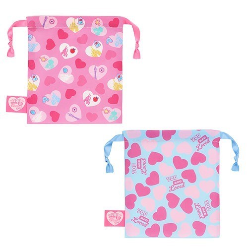 Japan Tokyo Disney Resort Princess Motif Drawstring Bag Set