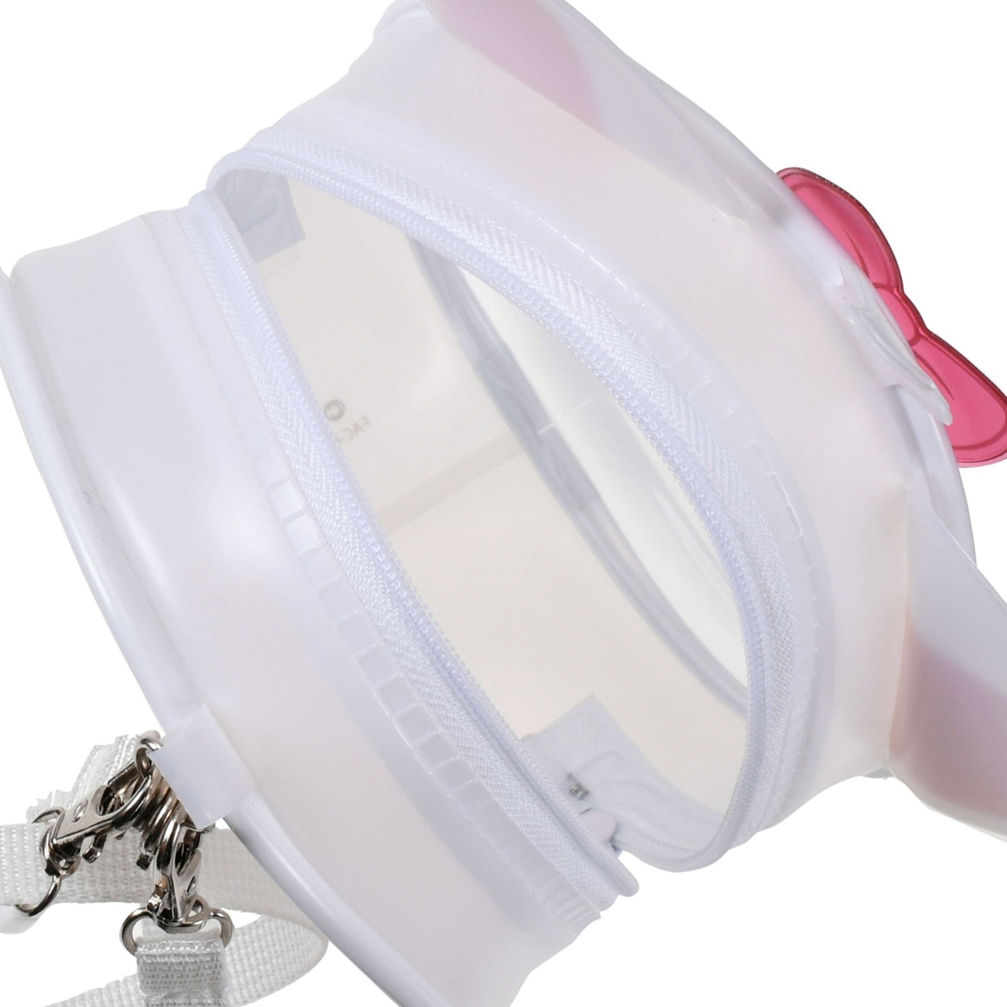 Japan Tokyo Disney Store Marie Pouch Strap 2-Way Clear Window Heart-Pounding