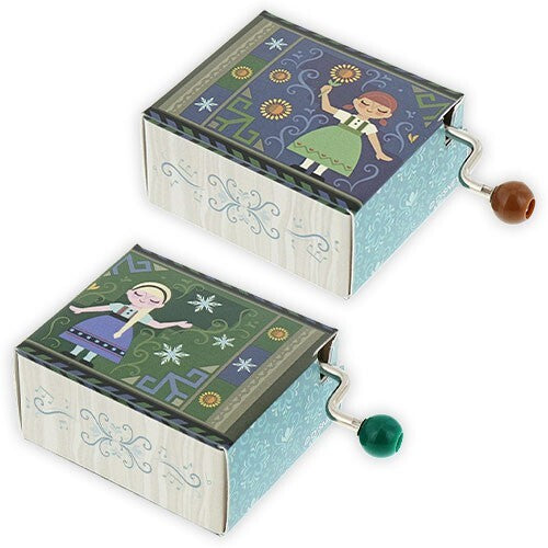 Japan Tokyo Disney Resort Music Box Set Elsa Ana Frozen Fantasy Springs