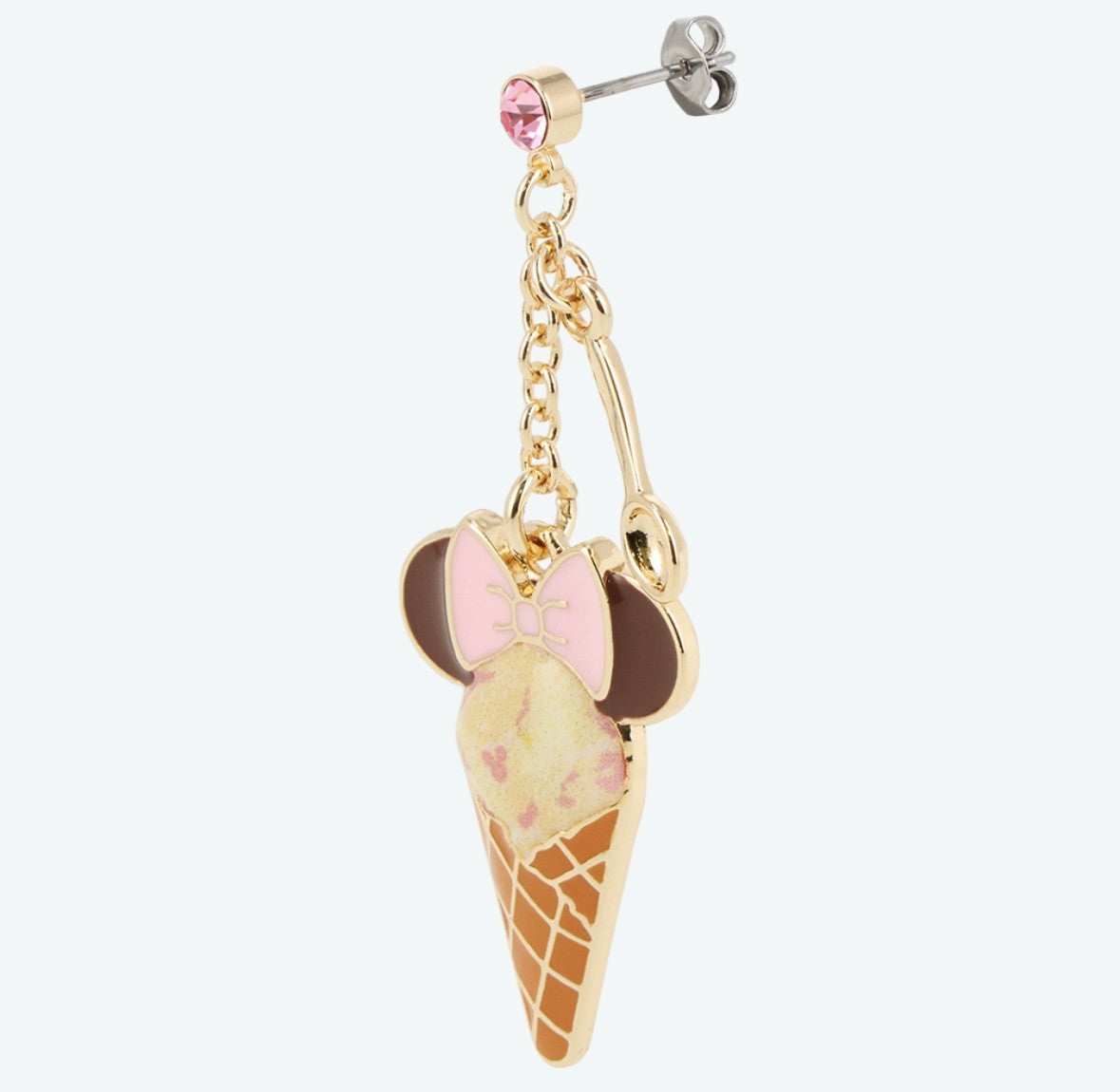Japan Tokyo Disney Resort Ice cream cone Drop earrings limited
