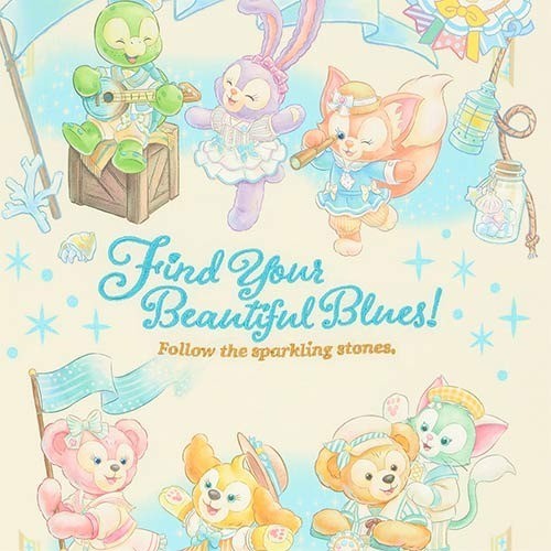 Japan Tokyo Disney Resort Find Your Beautiful Blue Duffy T-shirt