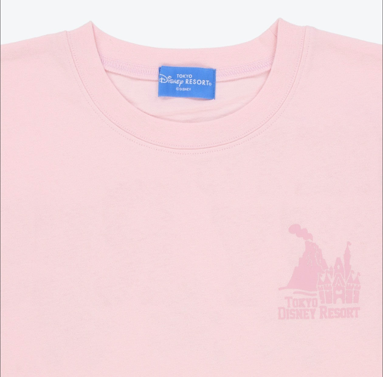 Japan Tokyo Disney Resort T-shirt Oversized Fit Unisex One Size Pink