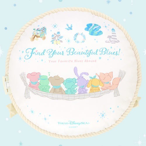 Japan Tokyo Disney Resort Find Your Beautiful Blue Cushion Duffy Gelatoni Stella
