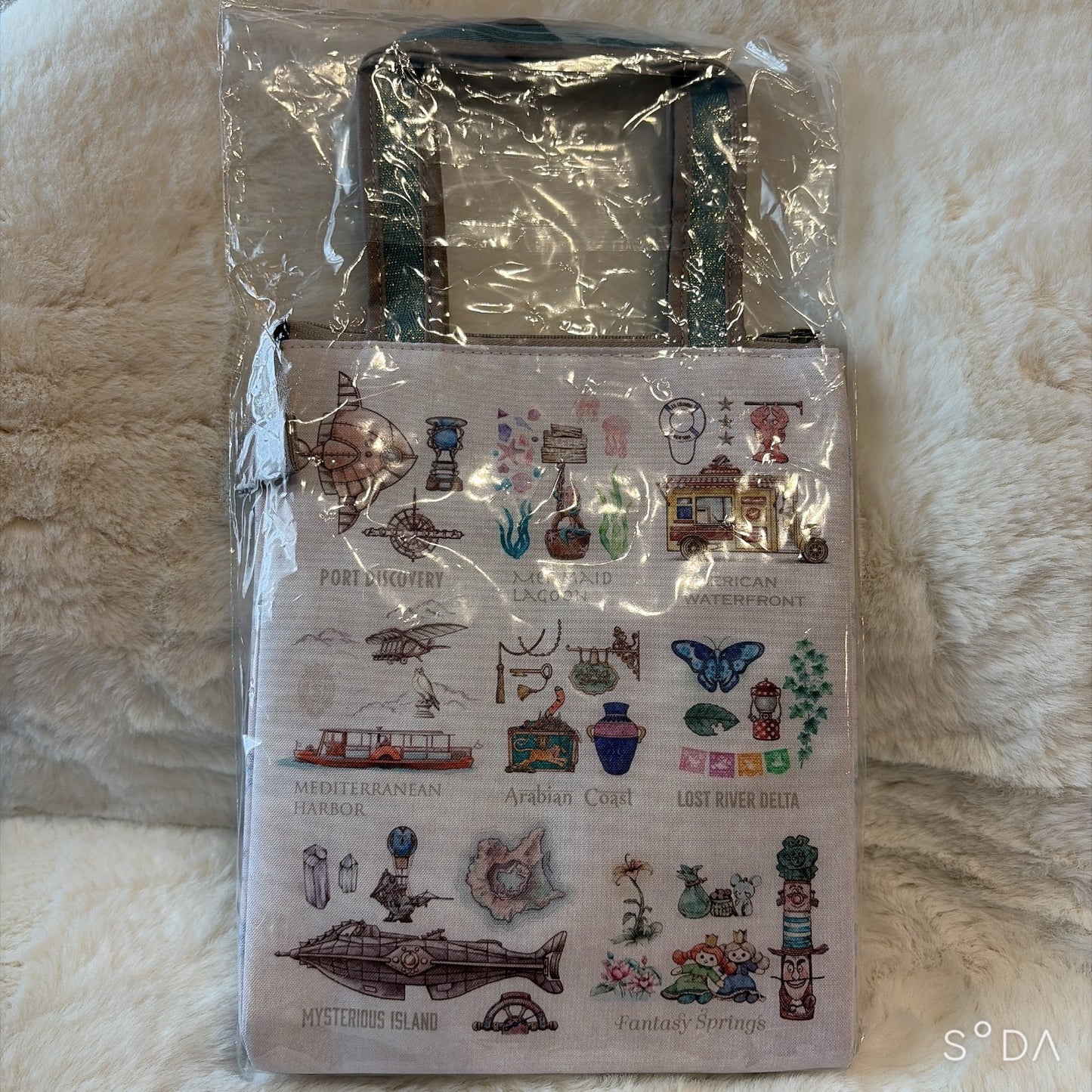 Japan Tokyo Disney Resort Mickey Minnie Sea 25th Souvenir Lunch case Tote bag