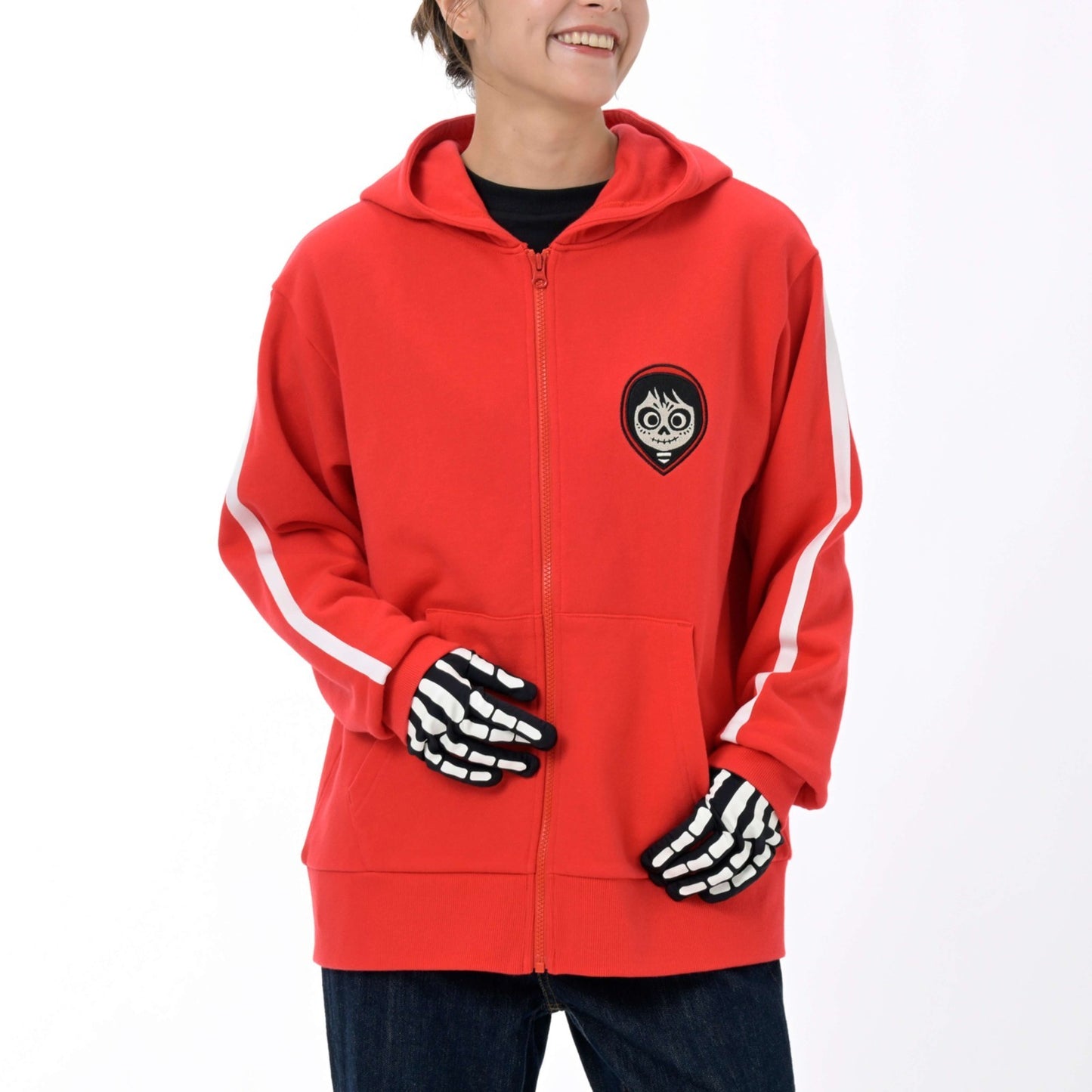 Japan Tokyo Disney Store Miguel Long-Sleeve Hoodie Gloves Glow-in-the-Dark Coco