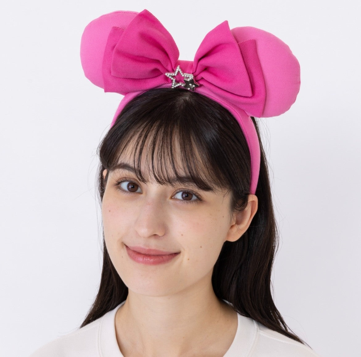 Japan Tokyo Disney Resort Ears HeadBand Hat Minnie Mouse Pink