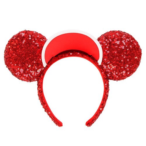 Japan Tokyo Disney Resort American Diner Headband Sequins Red