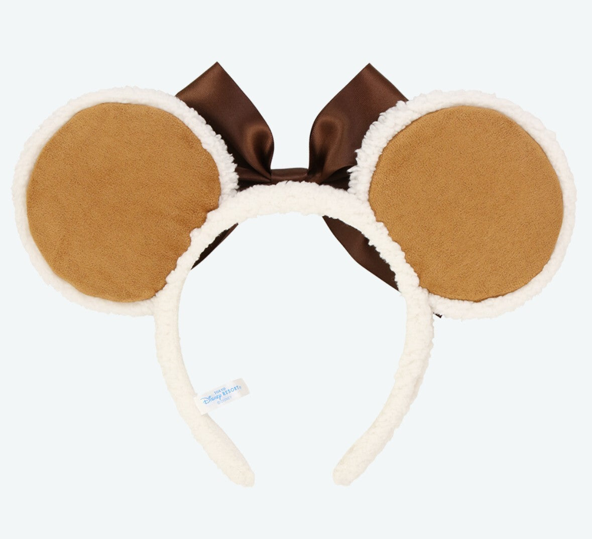 Japan Tokyo Disney Resort Ears HeadBand Hat Minnie Black Ribbon Mouton