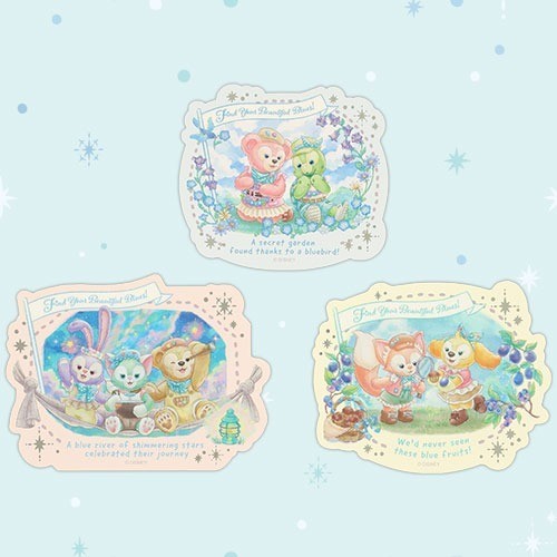 Japan Tokyo Disney Resort Find Your Beautiful Blue Sticker Set Duffy