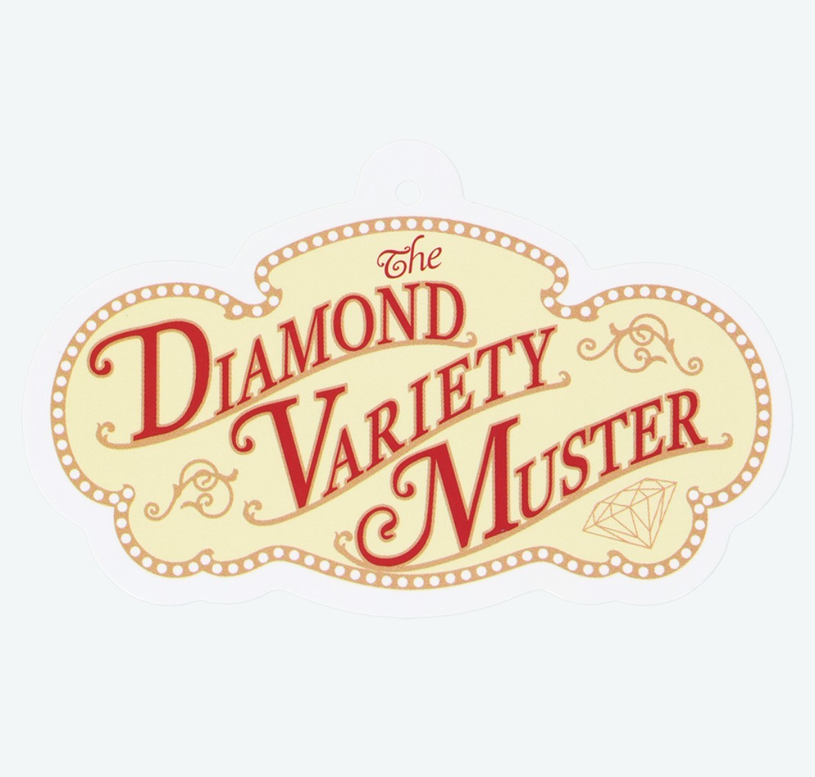 Japan Tokyo Disney Resort Plush Toy Badge Keychain Diamond Clara crack
