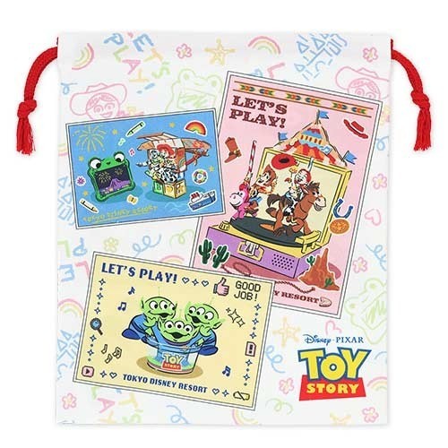 Japan Tokyo Disney Resort Toy Story 5 Pouch Drawstring Bag