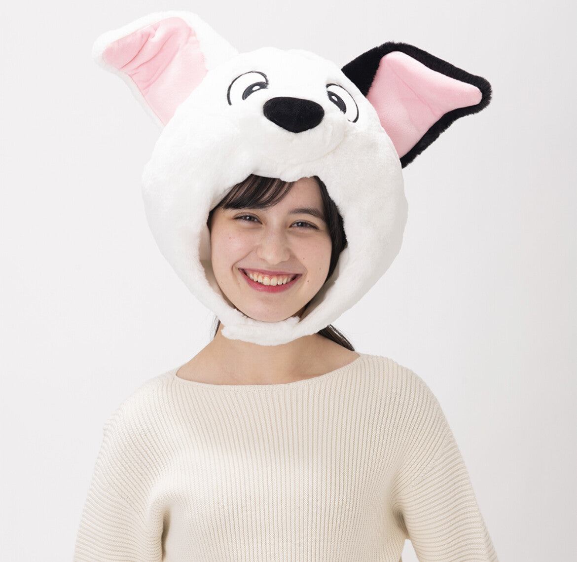 Japan Tokyo Disney Resort Store Ears HeadBand Hat Cap 101 Dalmatians Fluffy