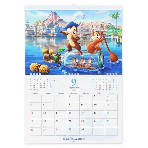 Japan Tokyo Disney Resort Mickey Mouse and Friends Wall Calendar 2027