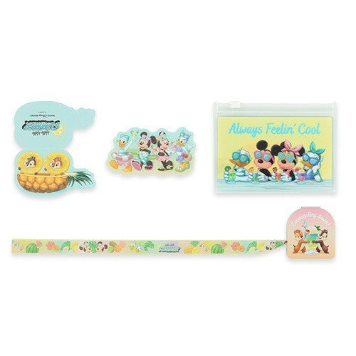 Japan Tokyo Disney Resort Mickey and Minnie Stationery Set Hello Summer