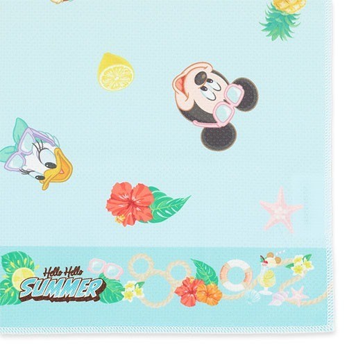 Japan Tokyo Disney Resort Mickey and Minnie Cooling Towel Hello Summer