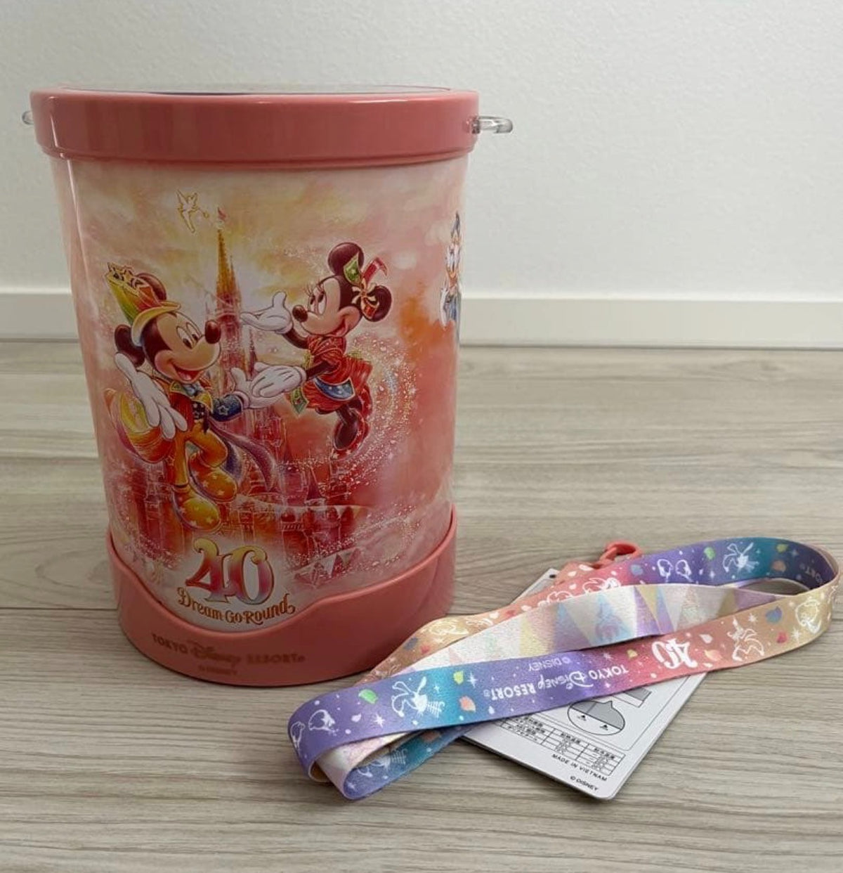 Japan Tokyo Disney Resort Popcorn Bucket 40th Anniversary Dream Go Round