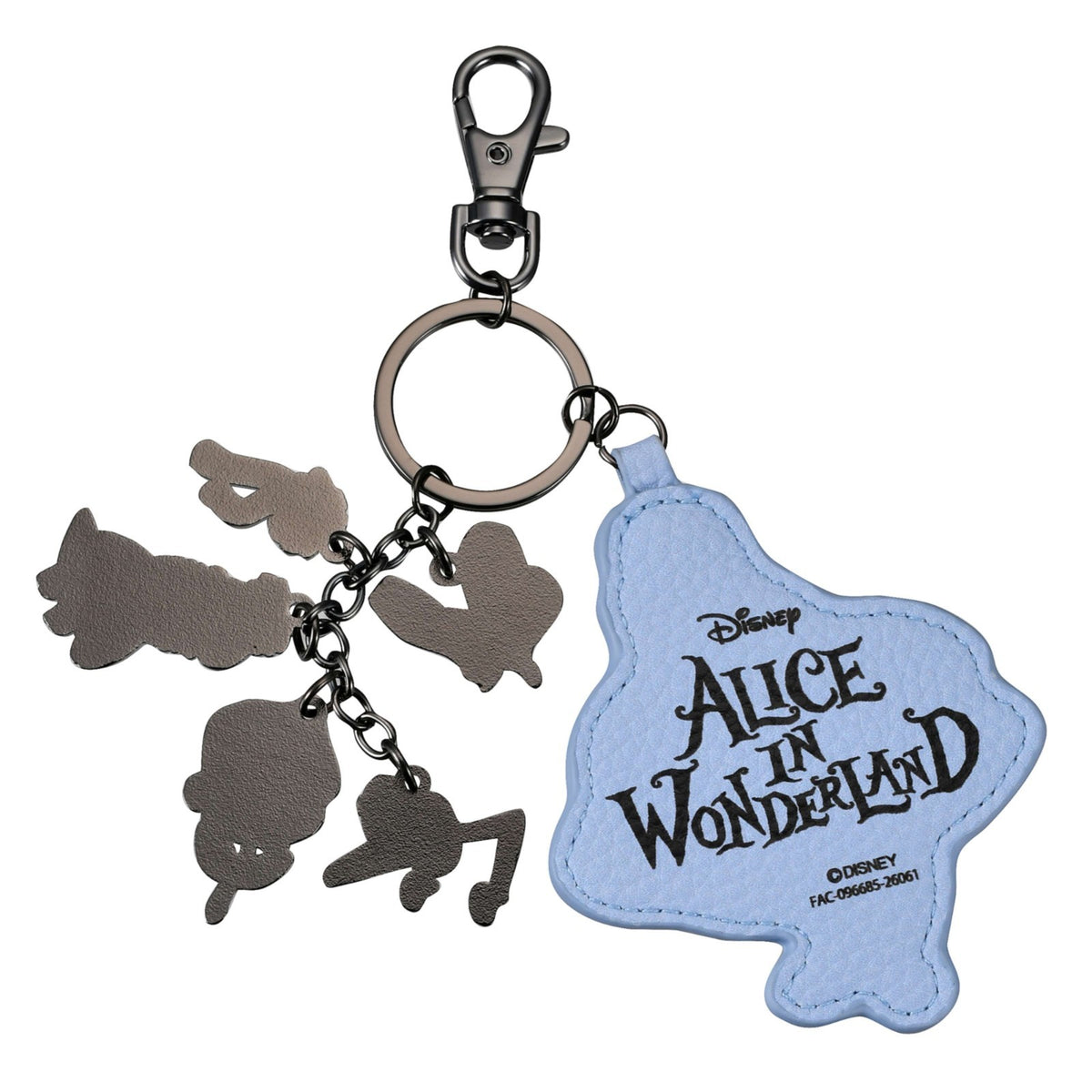 Japan Tokyo Disney Store Keychain ALICE IN WONDERLAND 75TH ANNIVERSARY