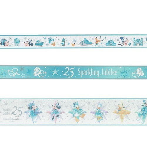 Japan Tokyo Disney Resort Sea 25th Sparkling Jubilee Masking Tape Set