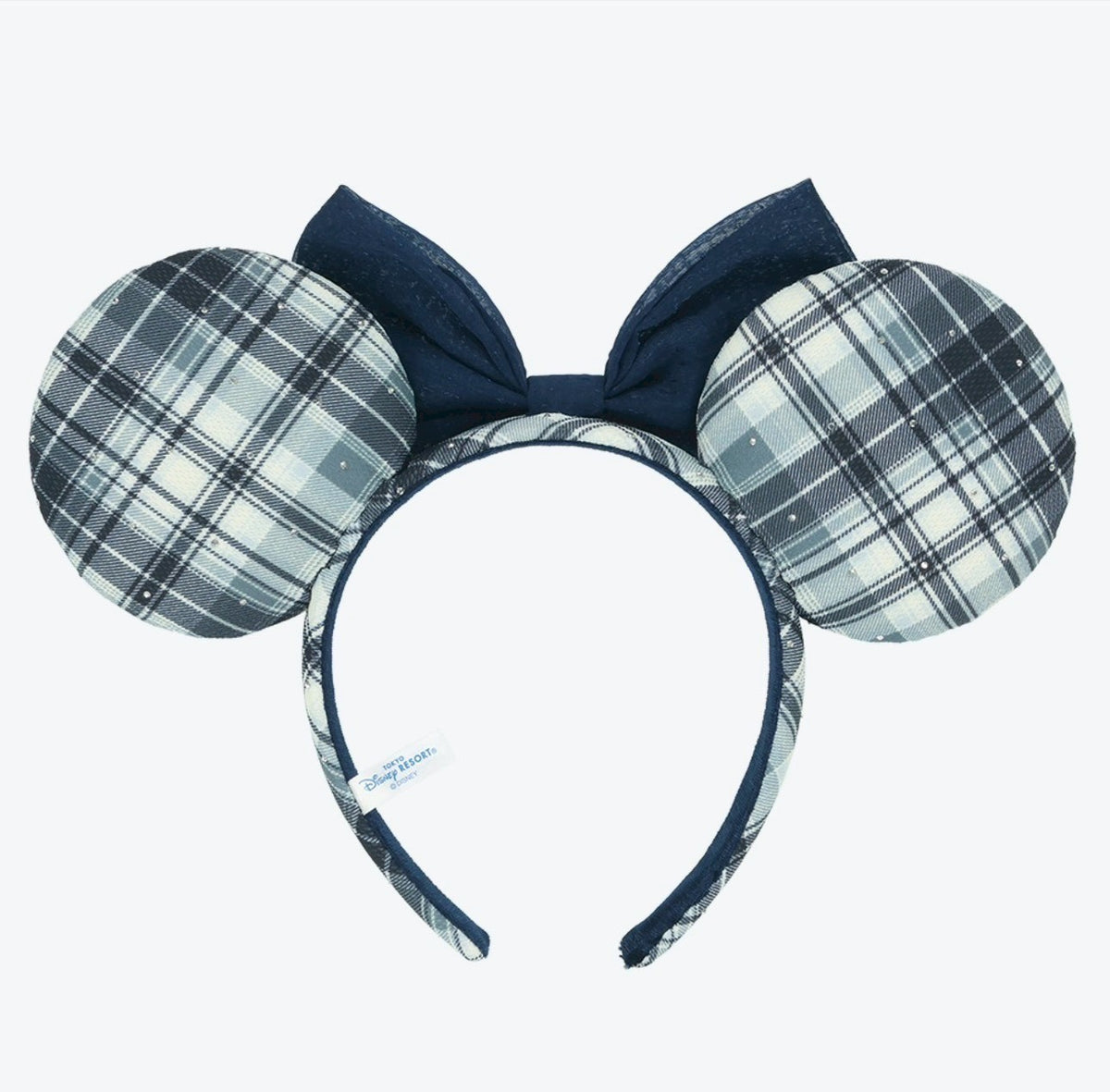 Japan Tokyo Disney Resort Minnie Mouse Ears Headband Ribbon Blue Limited 2026