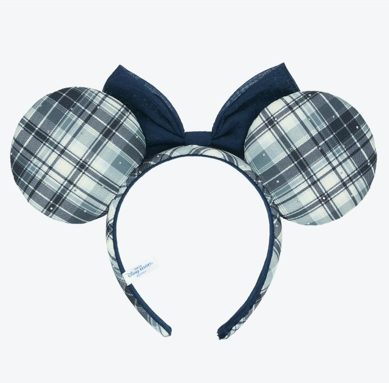 Japan Tokyo Disney Resort Minnie Mouse Ears Headband Ribbon Blue Limited 2026