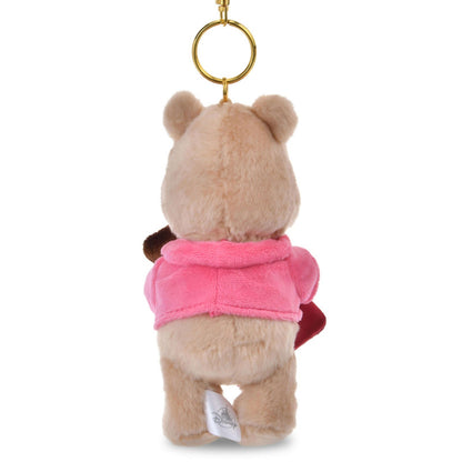 '+Japan Tokyo Disney Store Winnie the Pooh Plush Toy Keychain CHOCOLATE STYLE