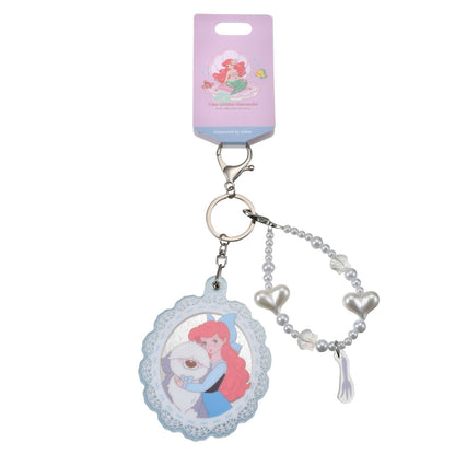 Japan Tokyo Disney Store Ariel Max Keychain with Mirror Charm Illustrated mikko