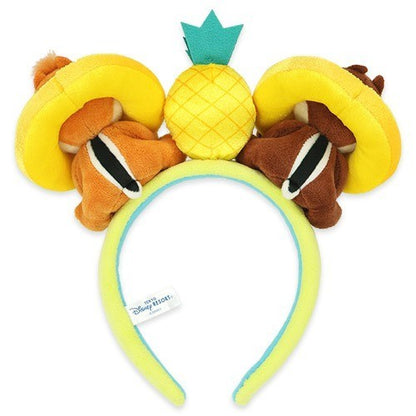 Japan Tokyo Disney Resort Chip and Dale Headband Ears Hello Summer Pineapplo