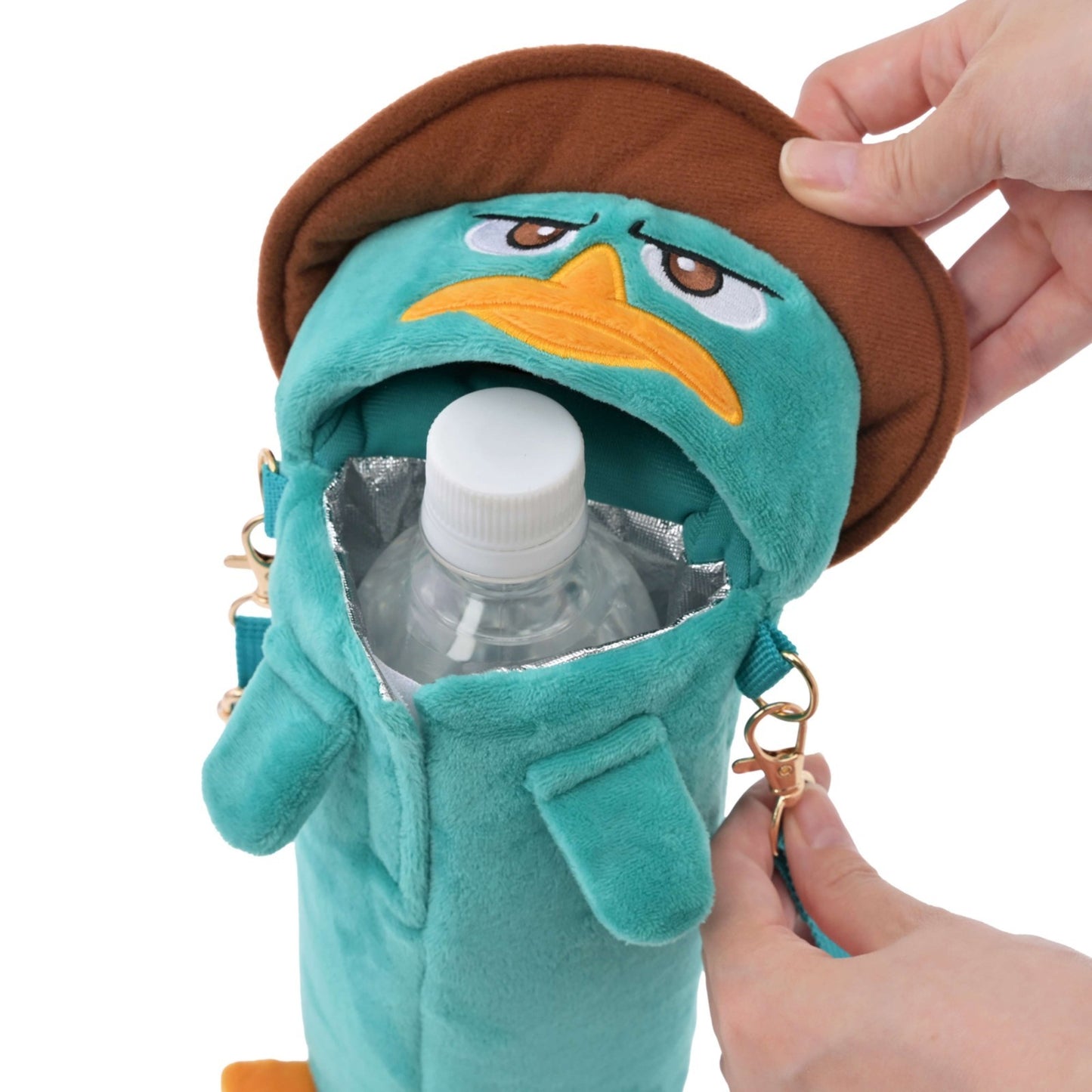 Japan Tokyo Disney Store Agent P Bottle Cover with Strap Phineas and Ferb