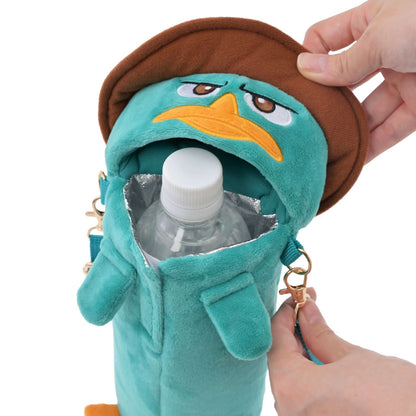Japan Tokyo Disney Store Agent P Bottle Cover with Strap Phineas and Ferb