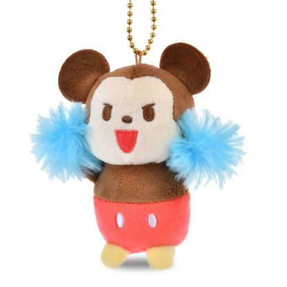 Japan Tokyo Disney Store Mickey Mouse Plush Toy Keychain Support PONPON