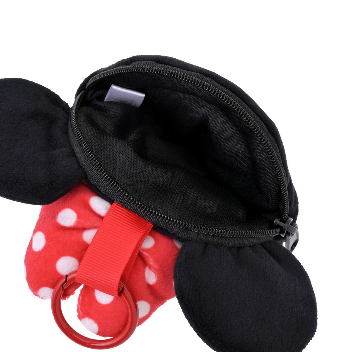 Japan Tokyo Disney Store Minnie Mouse Pouch Loop with Carabiner Face